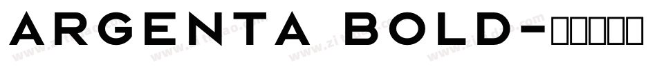 Argenta Bold字体转换